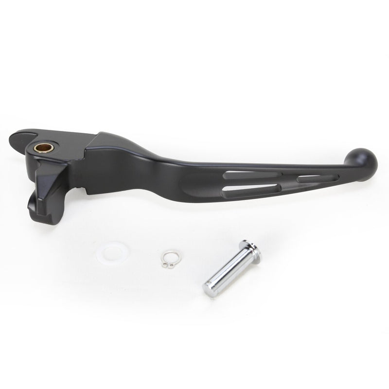 DRAG SPECIALTIES Replacement Slotted Wide Blade Brake Lever - Matte Black