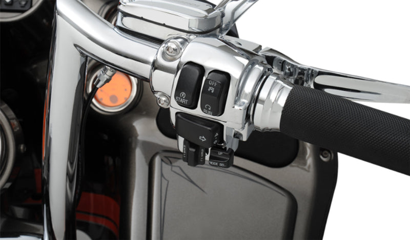 DRAG SPECIALTIES Replacement Handlebar Switch Housing Set with Radio/Cruise Control - Chrome