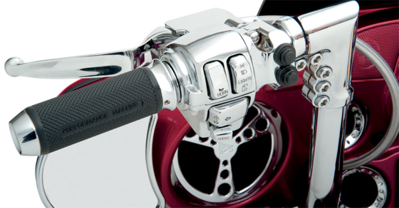 DRAG SPECIALTIES Replacement Handlebar Switch Housing Set with Radio/Cruise Control - Chrome