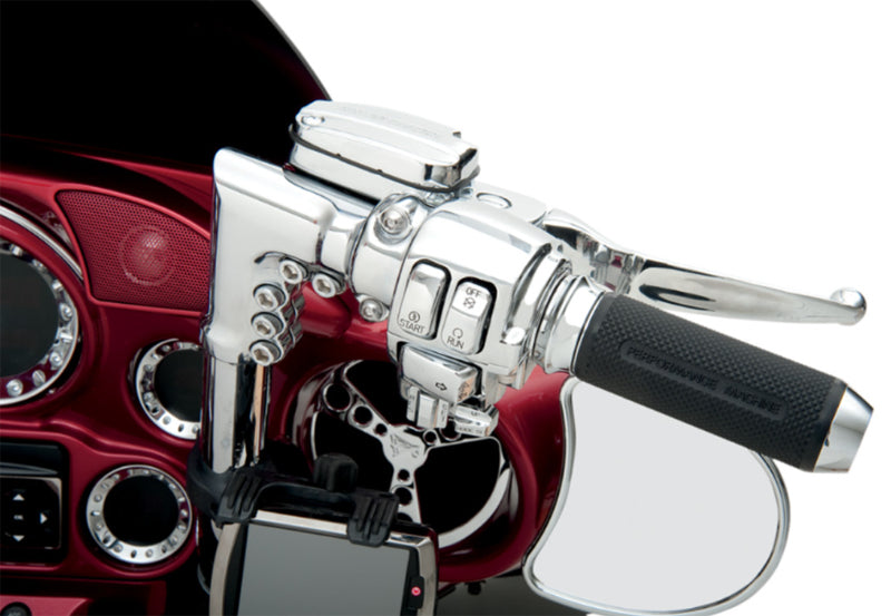 DRAG SPECIALTIES Replacement Handlebar Switch Caps with Radio/Cruise Control - Chrome