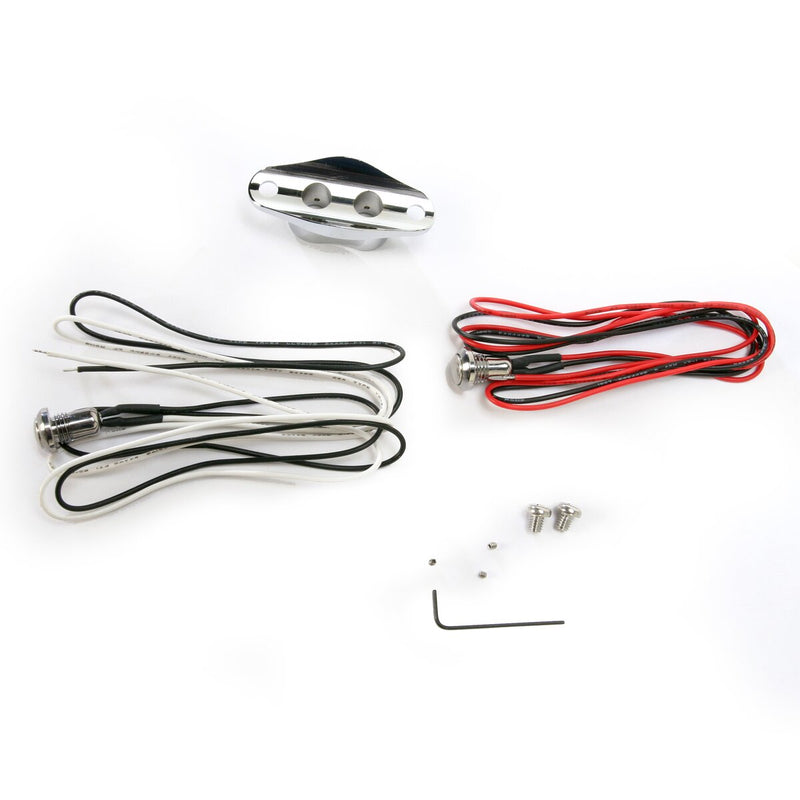 DRAG SPECIALTIES Duet Handlebar Switch Kit - Dual Button - Chrome