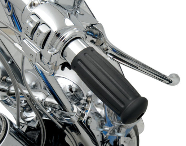 DRAG SPECIALTIES Vintage Retro Style Grips - Vintage - Cable  - Rubber/Chrome