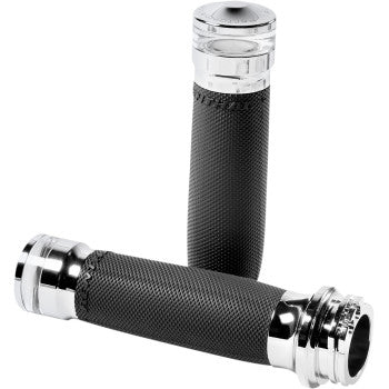 PERFORMANCE MACHINE Vision Series Contour Grips W/ LED Turn Signals - Cable