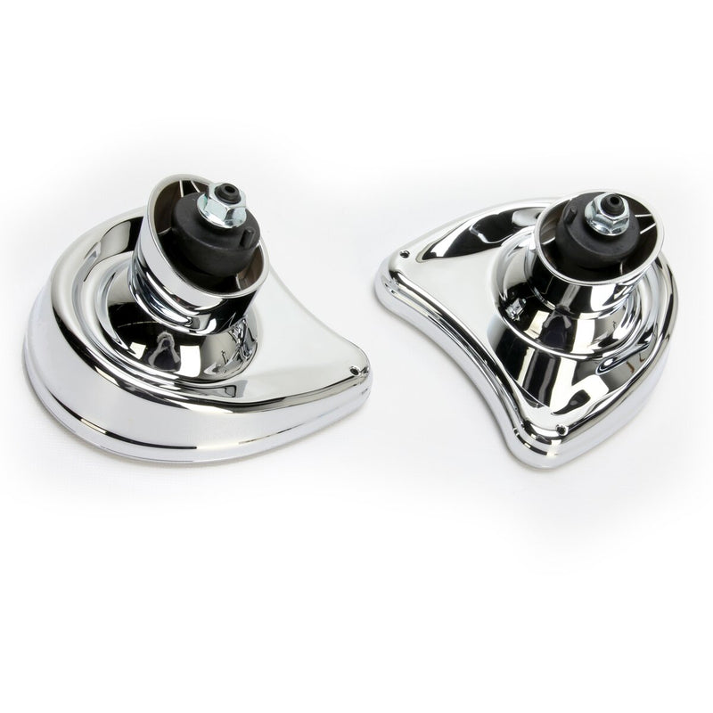 DRAG SPECIALTIES Replacement Fairing Mount Half-Moon Mirror Set - Chrome