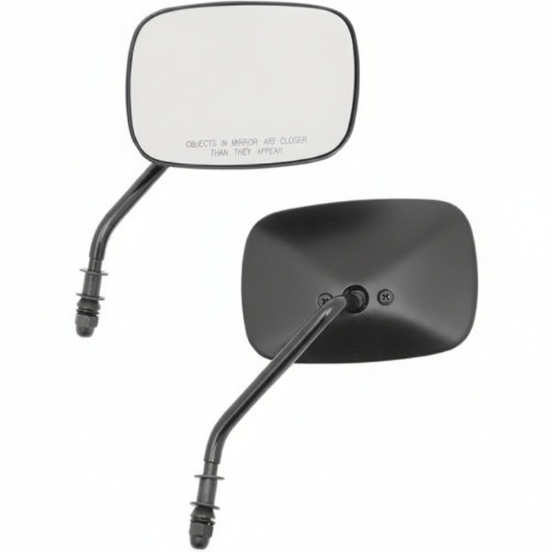 DRAG SPECIALTIES Mirrors - OEM - Side View - Rectangle - Short - Pair