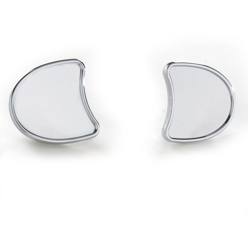 DRAG SPECIALTIES Replacement Fairing Mount Half-Moon Mirror Set - Chrome