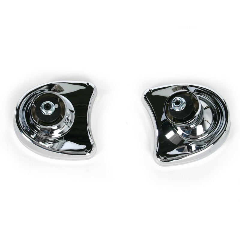 DRAG SPECIALTIES Replacement Fairing Mount Half-Moon Mirror Set - Chrome