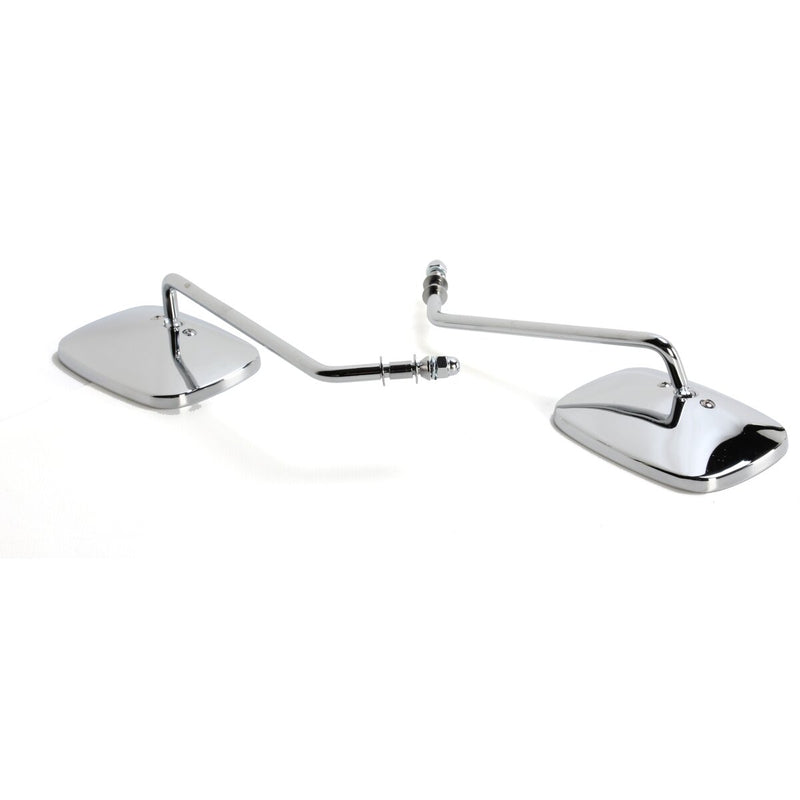 DRAG SPECIALTIES Replacement Long Stem Rectangle Mirrors  Set - Chrome