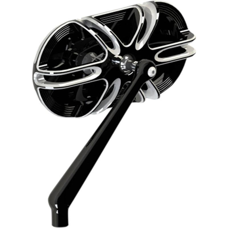 ARLEN NESS Mirror - Side View - Caged Series Deep Cut - Black - Left