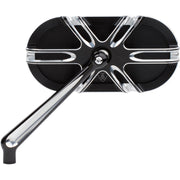 ARLEN NESS Mirror - Side View - Caged Series Deep Cut - Left - Black
