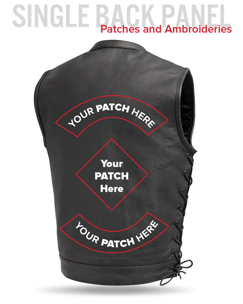 Sniper Men's Motorcycle Leather Vest