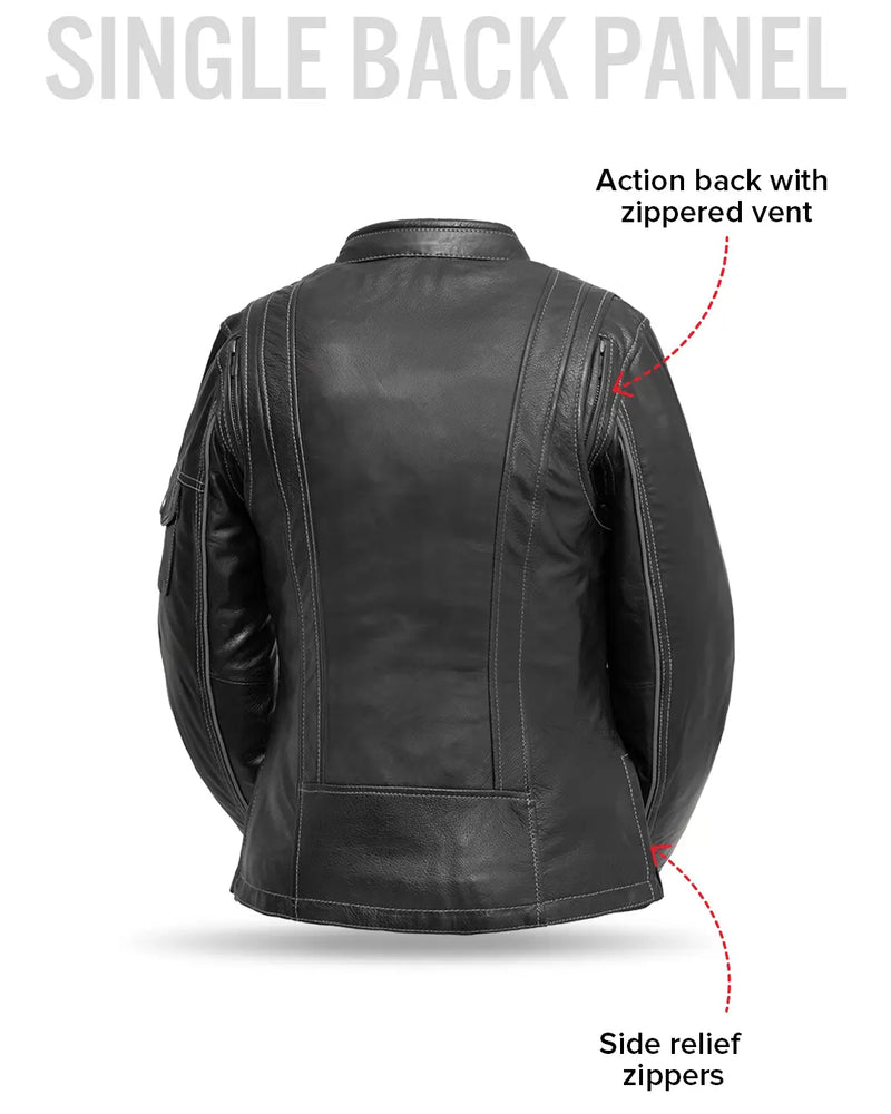 Outlander - Women's Motorcycle Leather Jacket