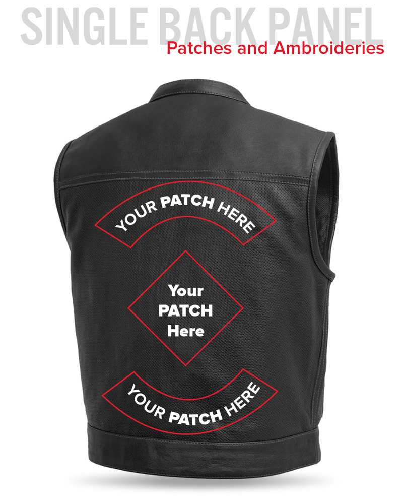 Lowrider Perforated Men's Leather Vest