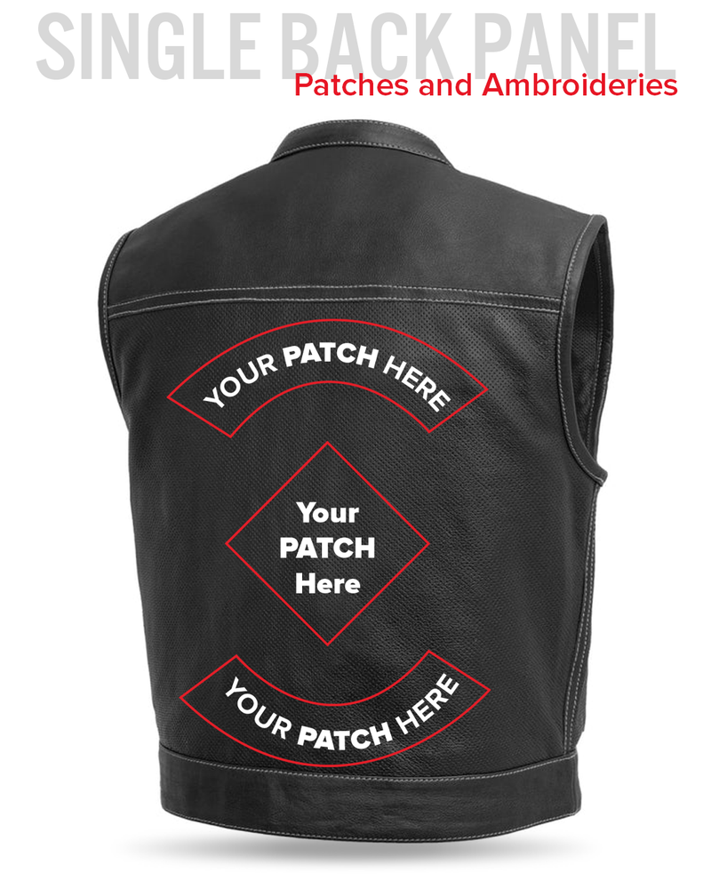 Lowrider Perforated Men's Leather Vest