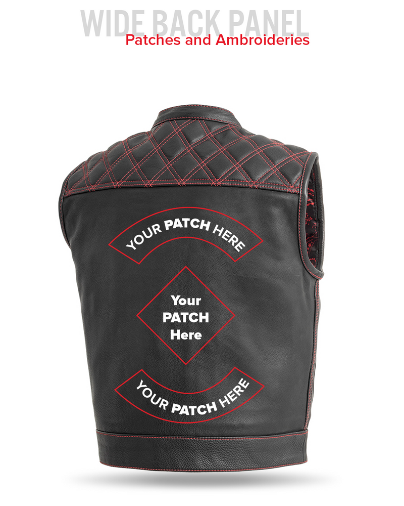 Upside Men's Club Style Leather Vest