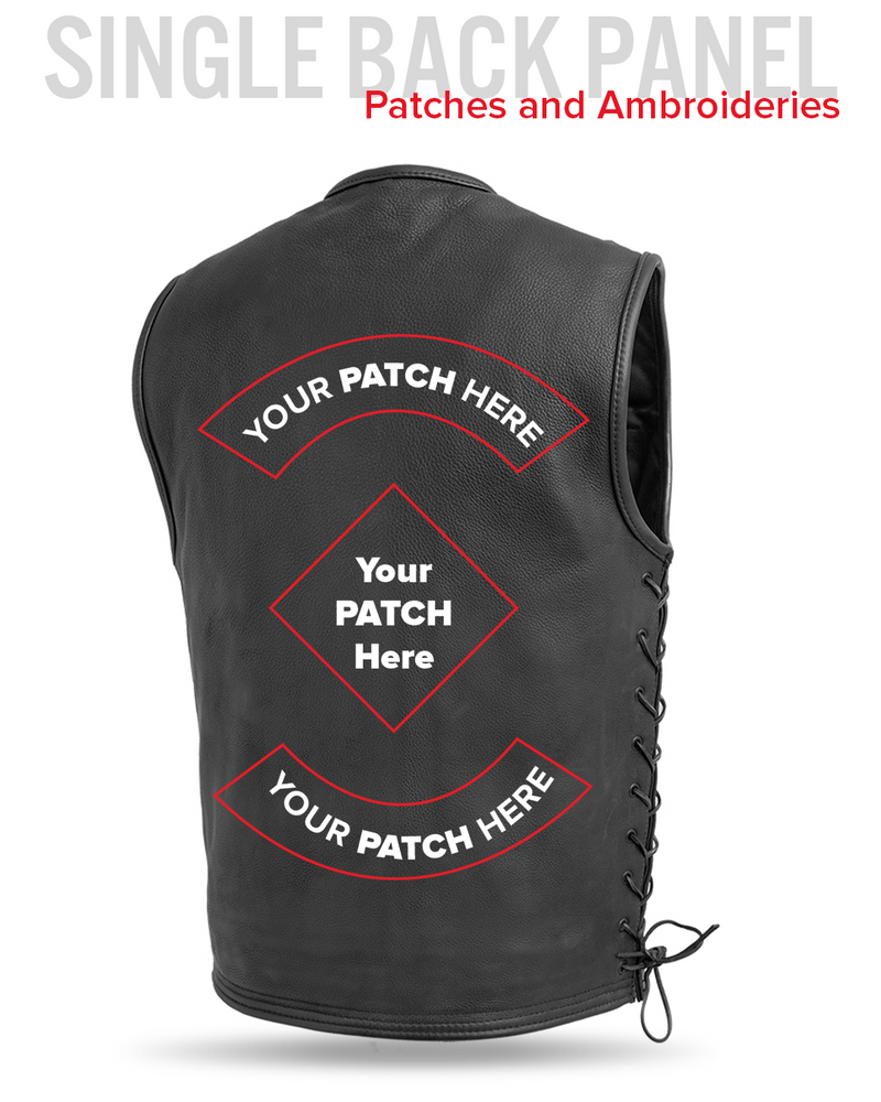 Venom Men's Motorcycle Leather Vest