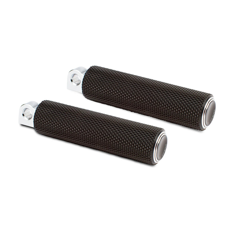 ARLEN NESS Footpegs - Male-Mount - Dual Ring - Black