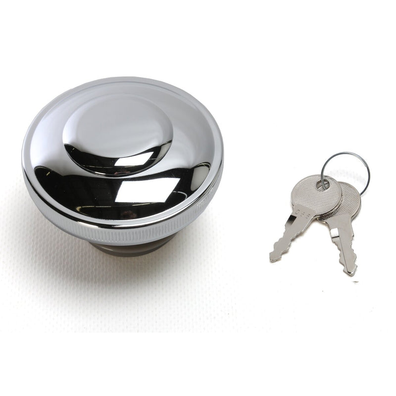 DRAG SPECIALTIES Non-Vented Screw-In Locking Gas Cap - Chrome