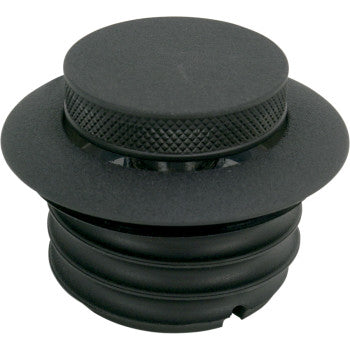 DRAG SPECIALTIES Non-Vented Pop-Up Gas Cap - Black Wrinkle