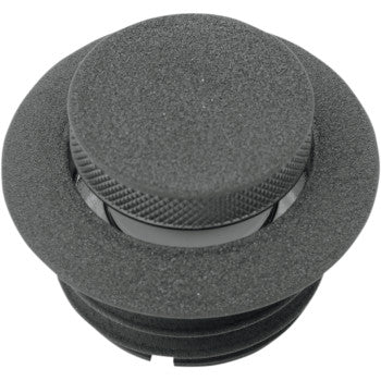DRAG SPECIALTIES Vented Pop-Up Gas Cap - Black Wrinkle