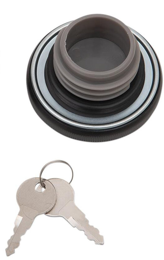 DRAG SPECIALTIES Non-Vented Screw-In Locking Gas Cap - Gloss Black