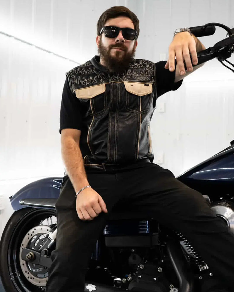 Inferno Rogue Men's Leather Vest (Limited Edition)