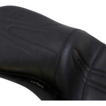 LE PERA Sorrento 2-Up Seat - Stitched - Black - Touring '02-'07