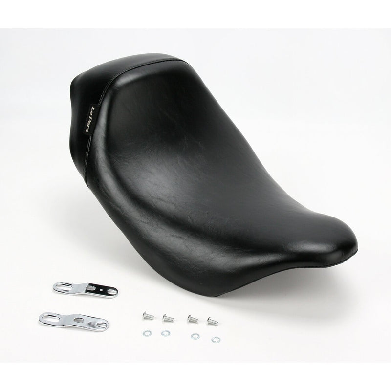 LE PERA Bare Bones Solo Seat - Smooth - Black - Touring '08-'23