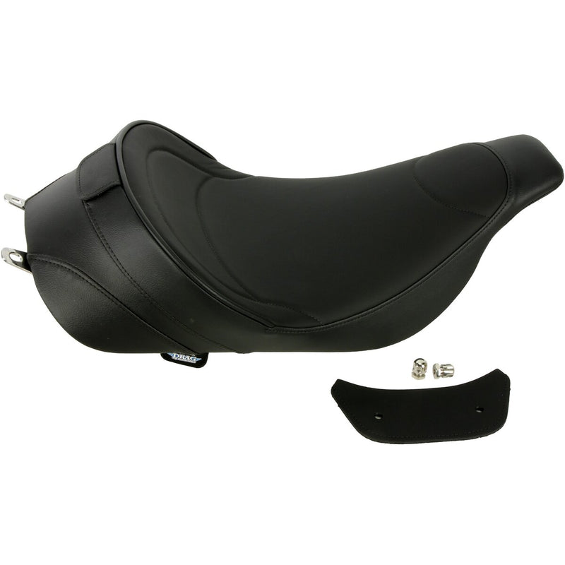DRAG SPECIALTIES Mild Stitch Solar Leather Solo Seat Backrest Compatible - Touring '97-'07