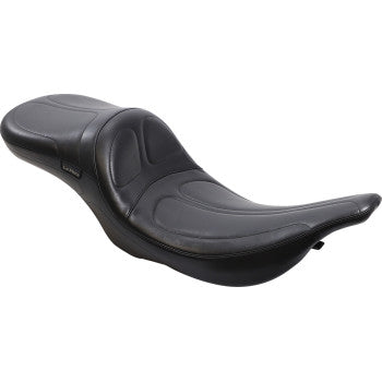 LE PERA Maverick Daddy Long Legs Seat - Black - Stitched -  Touring '97-'01