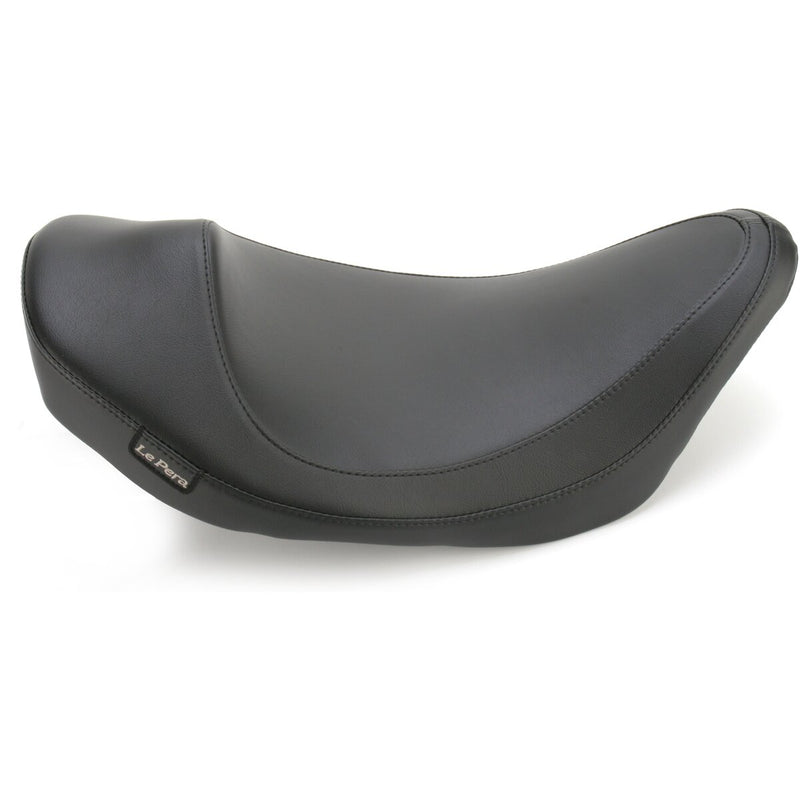 LE PERA Villain Solo Seat - Smooth - Black - Touring '08-'23