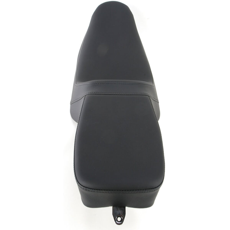 DRAG SPECIALTIES Predator Solar Leather 2-Up Smooth Seat - Black - Touring '94-'96