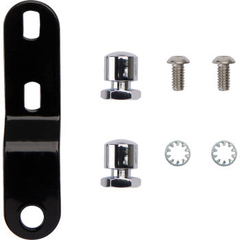 LE PERA Bare Bones Pillion Pad - Deluxe - Smooth - Black - Touring '08-'23