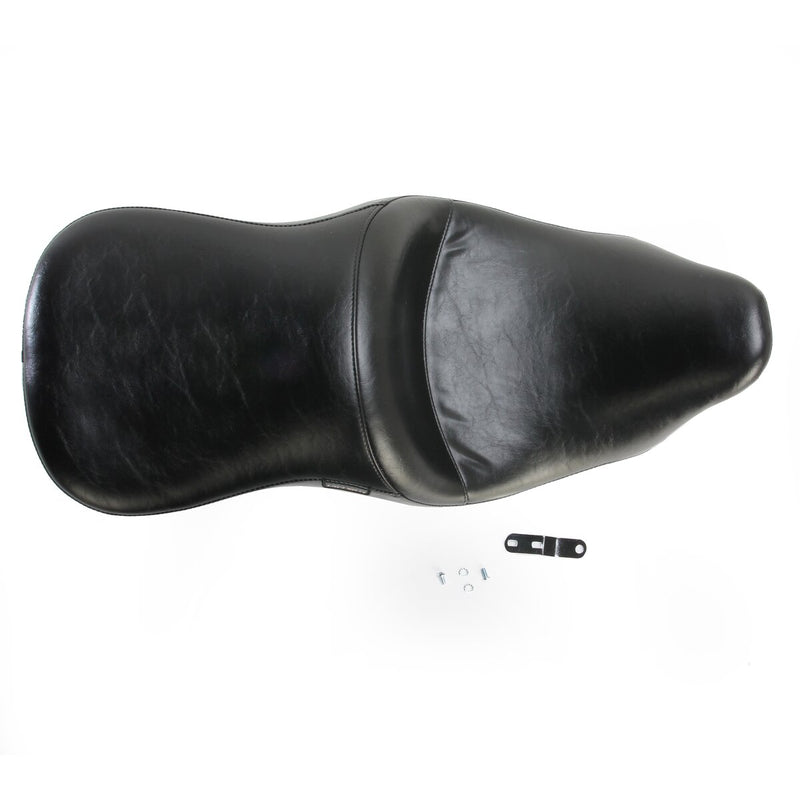 LE PERA Maverick Seat - Up-Front - Without Backrest - Smooth - Black - Touring '08-'23