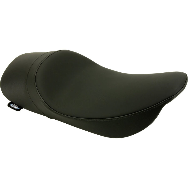 DRAG SPECIALTIES Low Profile Smooth Forward Positioning Solo Seat - Black - Touring '97-'07