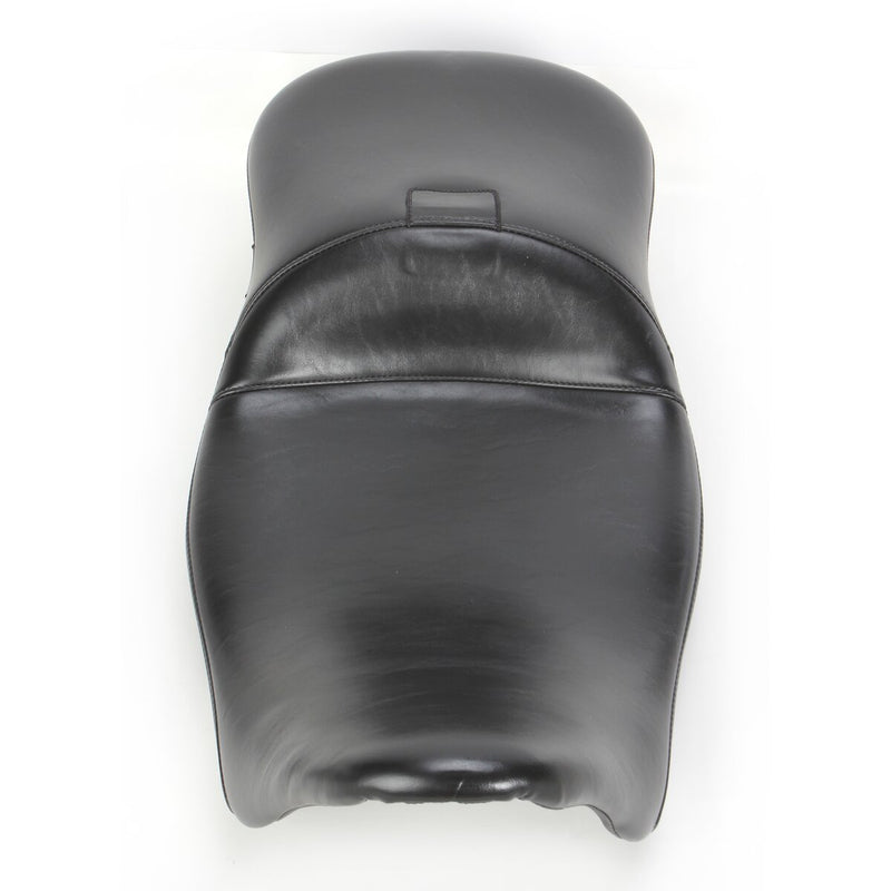 LE PERA Maverick Daddy Long Legs Seat - With Backrest - Black - Smooth - Touring '08-'23