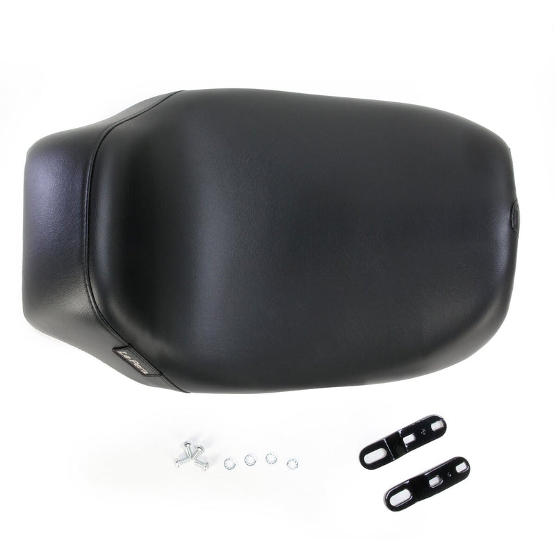 LE PERA Bare Bones Solo Seat - Smooth - Black - Touring '08-'23
