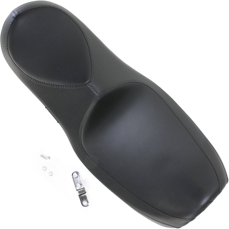 LE PERA Villain Seat - Smooth - Black - Touring '08-'23