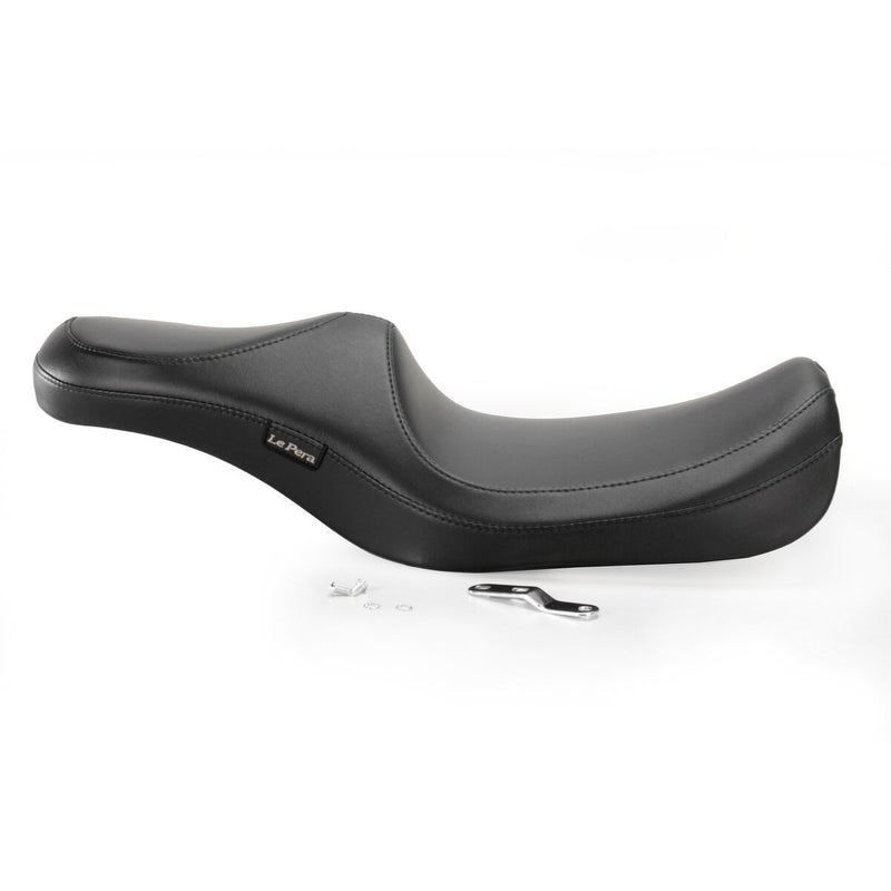 LE PERA Villain Seat - Smooth - Black - Touring '08-'23