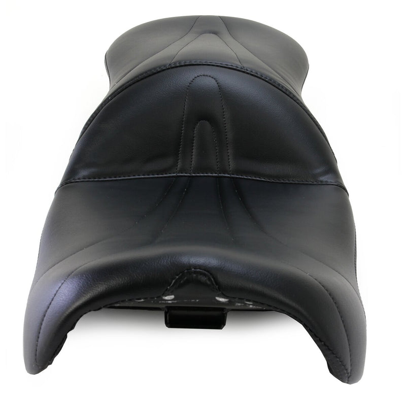 LE PERA Sorrento 2-Up Seat - Stitched - Black - Touring '08-'23