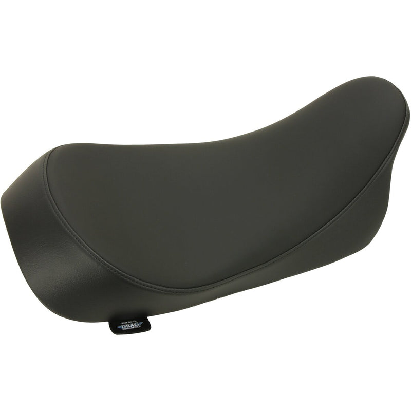 DRAG SPECIALTIES EZ-ON Mount Low-Profile Smooth Solo Seat - Black - Touring '08-'23