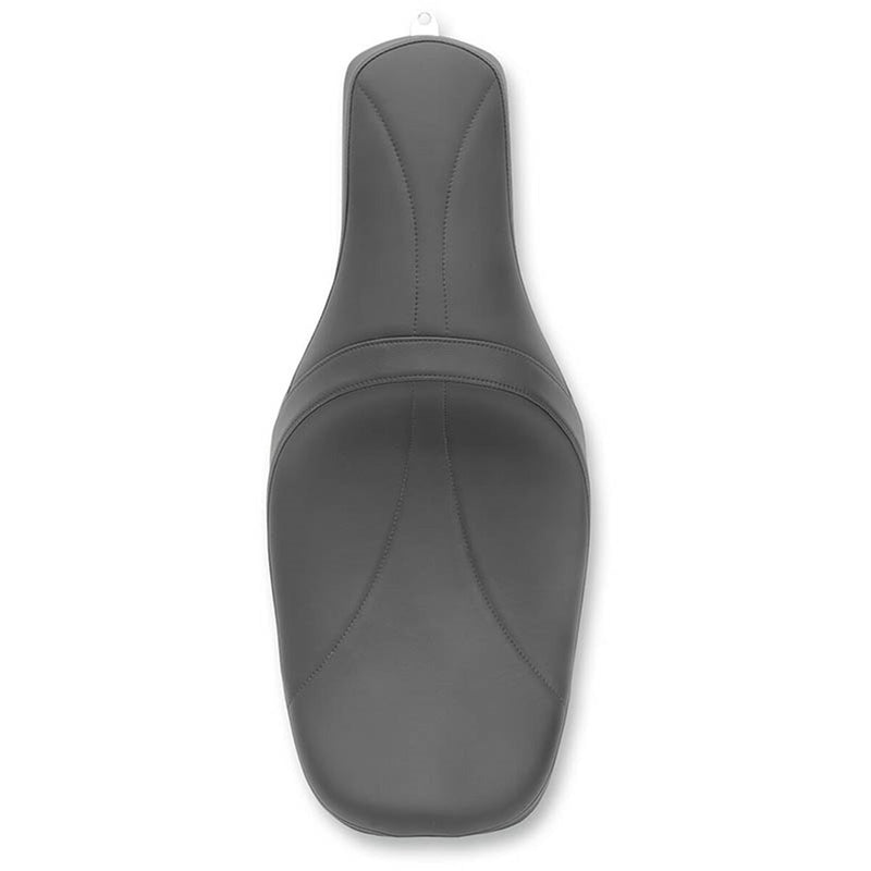 DRAG SPECIALTIES Predator Low Profile Mild Stitched Low Profile Seat - w/ Yaffe Razor Gas Tank - Black - Touring '10-'23