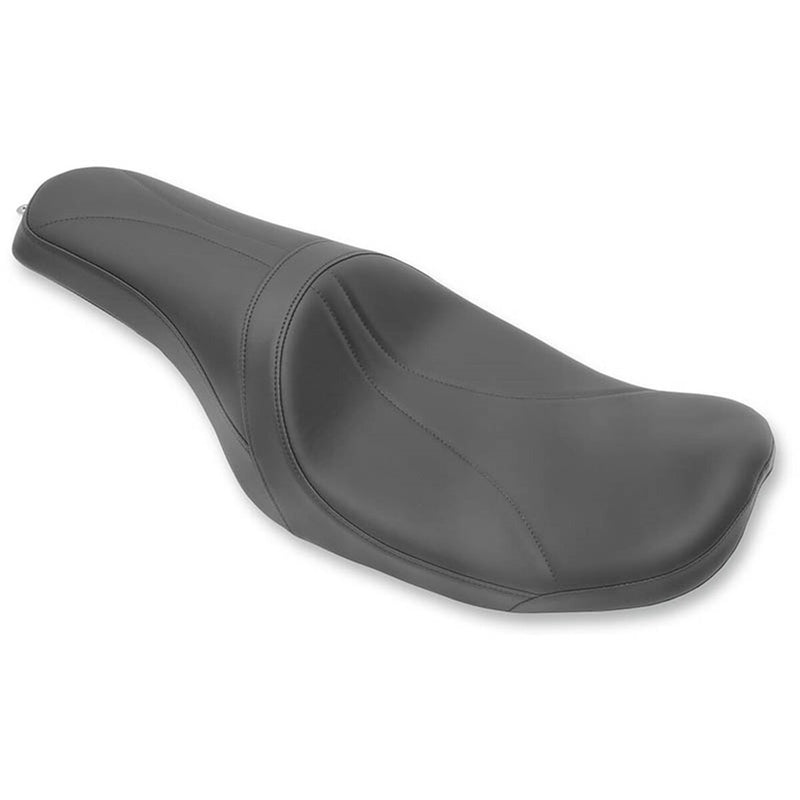 DRAG SPECIALTIES Predator Low Profile Mild Stitched Low Profile Seat - w/ Yaffe Razor Gas Tank - Black - Touring '10-'23