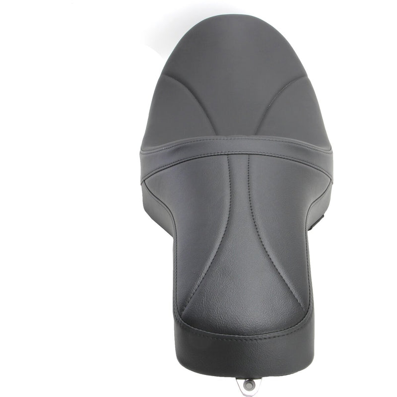 DRAG SPECIALTIES Predator Mild Stitched Seat - w/ Yaffe 6 Gallon Fuel Tank - Black - Touring '08-'23