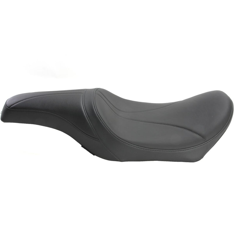 DRAG SPECIALTIES Predator Mild Stitched Seat - w/ Yaffe 6 Gallon Fuel Tank - Black - Touring '08-'23