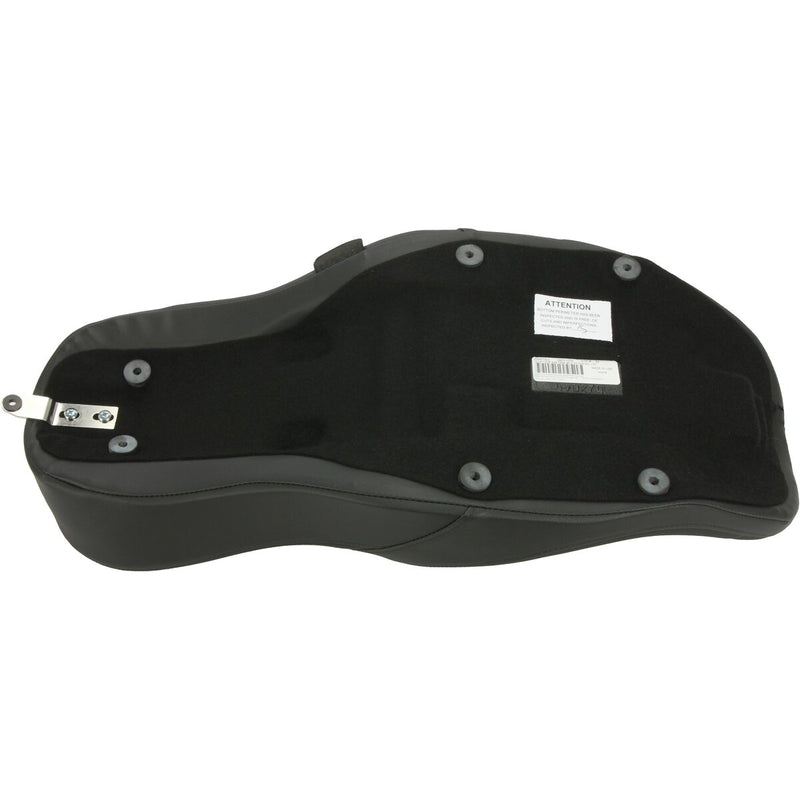 DRAG SPECIALTIES Low Profile Mild Stitched Seat - w/ Yaffe Razorback Fuel Tank - Black - Touring '10-'23