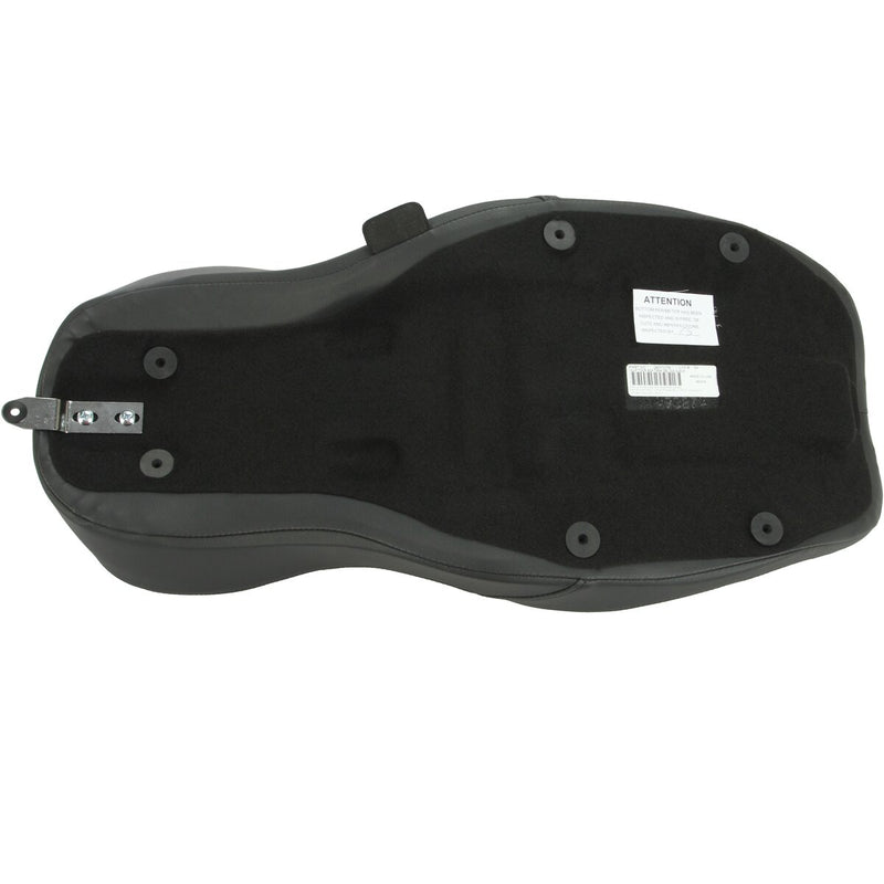 DRAG SPECIALTIES Low Profile Faux Suede Double Diamond Seat - w/ Yaffe Razorback Fuel Tank - Black - Touring '10-'23