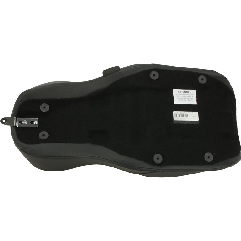 DRAG SPECIALTIES Low Profile Faux Suede Double Diamond Seat - w/ Ness Winged Fuel Tank - Black - Touring '08-'23