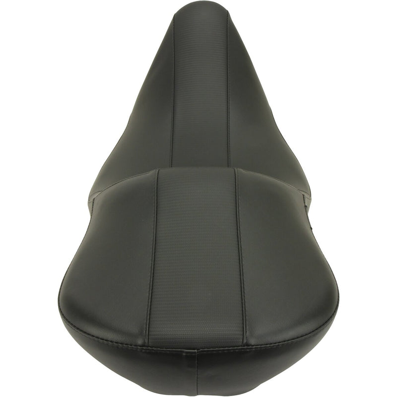 LE PERA Maverick Daddy Long Legs Seat - Black w/ HR Carbon Fiber Inlay - Touring '08-'23