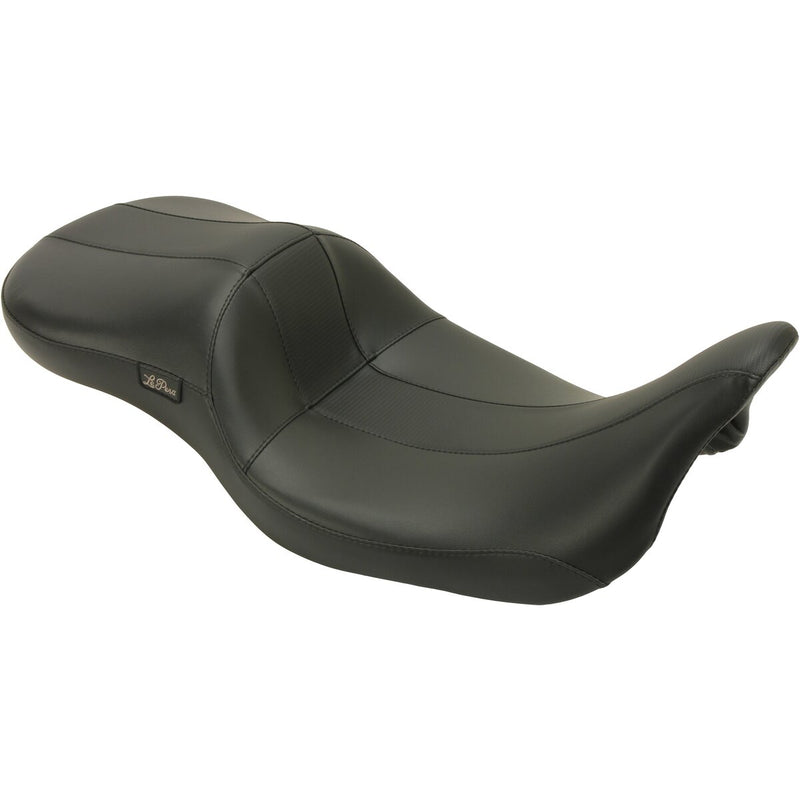 LE PERA Maverick Daddy Long Legs Seat - Black w/ HR Carbon Fiber Inlay - Touring '08-'23